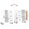 vidaXL Credenza Bianca 69,5x34x90 cm in Legno Multistrato
