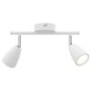 vidaXL Faretto da soffitto Bianco 25.5 x 8 x 16 cm Metallo
