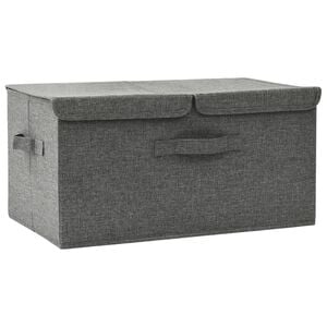 vidaXL Scatola Portaoggetti in Tessuto 50x30x25 cm Antracite