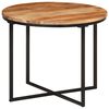vidaXL Tavolino Salotto 55x55x45cm in Legno Massello di Acacia e Ferro