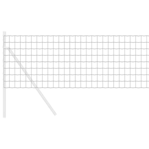 vidaXL Recinzione Euro Grigio 0.6 x 25 m Ferro rivestito in PVC