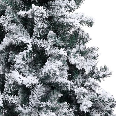 vidaXL Albero di Natale Artificiale con Neve Fioccata Verde 300 cm PVC
