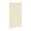 vidaXL Tenda Plissettata Crema 80x150 cm Larghezza Tessuto 79,4 cm