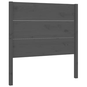 vidaXL Testiera per Letto Grigia 96x4x100 cm in Legno Massello di Pino