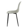 Venture Home Sedie da Pranzo 2 pz Polar in Plastica Grigio e Nero