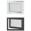 vidaXL Finestra seminterrato a ribalta e scorrimento RISOR 80 x 60 cm
