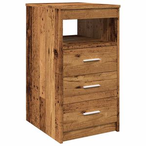 vidaXL Cassettiera Legno Antico 40x50x76 cm in Truciolato