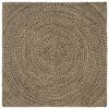 vidaXL Tappeto da Area Naturale e Nero 120 x 120 cm Juta
