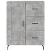 vidaXL Credenza Grigio Cemento 69,5x34x180 cm in Legno Multistrato