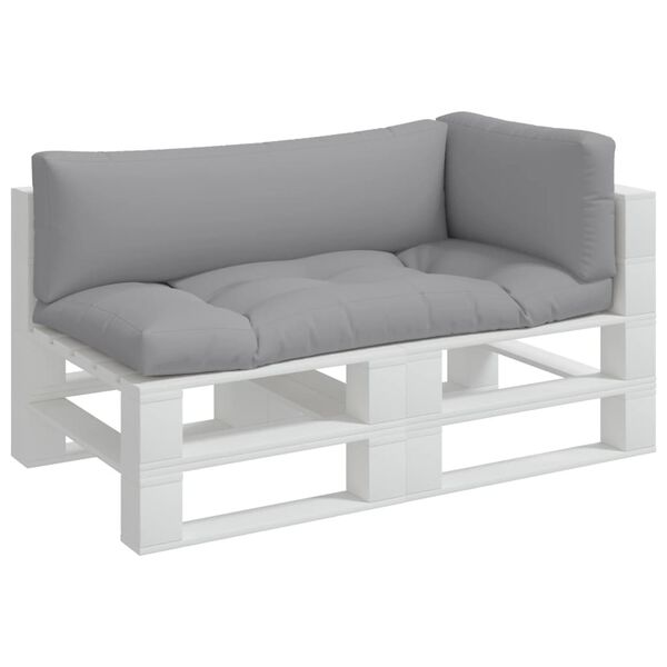 vidaXL Cuscini per Pallet 3 pz Grigi in Tessuto