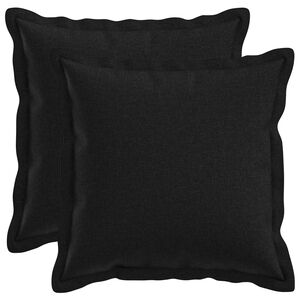 vidaXL Federa 2 pcs HOUTEN Nero 30 x 30 cm Lino