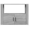 vidaXL Credenza Grigio Sonoma 80x30x60 cm in Legno Multistrato