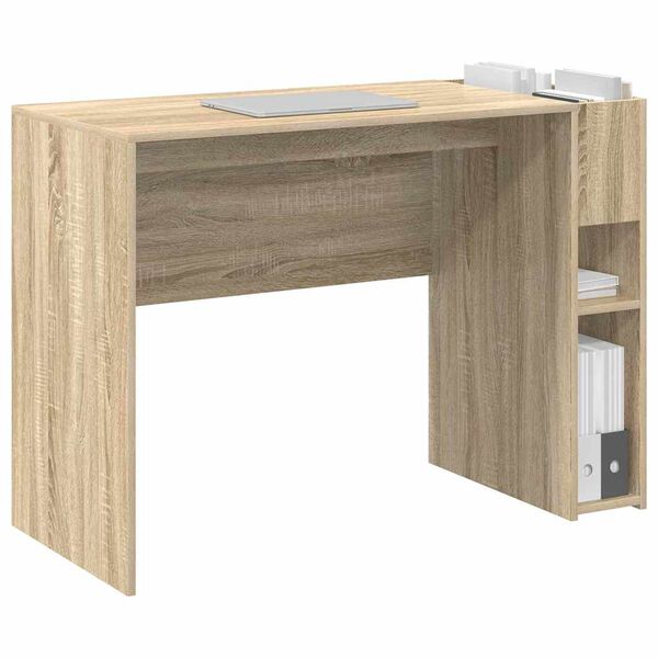 vidaXL Scrivania Rovere Sonoma 109 x 50 x 78 cm Legno multistrato