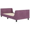 vidaXL Struttura letto bambini con testata Viola 80 x 200 cm Velluto