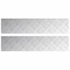 vidaXL Gradini per Scale 2 pz 90 x 20 cm Argento Alluminio