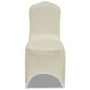 vidaXL Coprisedia in Tessuto Elasticizzato Crema 6 pz