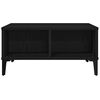 vidaXL Tavolino da salotto Rovere nero 60 x 60 x 30 cm
