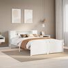 vidaXL Letto Libreria senza Materasso Bianco 160x200 cm Legno di Pino