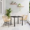 vidaXL Set da Pranzo per Giardino 3 pcs Marrone polyrattan