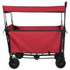 vidaXL Carrello a Mano Pieghevole Rosso 105 x 56.5 x 116 cm