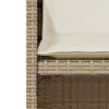 vidaXL Set da Bistr&ograve; 3 pz con Cuscini Beige in Polyrattan