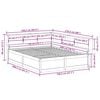 vidaXL Letto Libreria senza Materasso Bianco 140x200 cm Legno di Pino