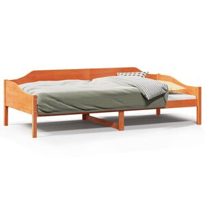 vidaXL Letto senza Materasso Marrone Cera 80x200 cm Legno di Pino