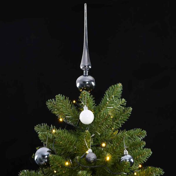 vidaXL Albero Natale Artificiale Incernierato 300 LED e Palline 270 cm