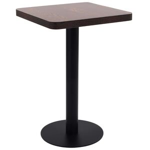 vidaXL Tavolo da Bistrot Marrone Scuro 50x50 cm in MDF