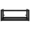 vidaXL Struttura per Lavabo a Parete Nera 79x38x31 cm in Ferro