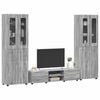 vidaXL Set mobile TV con porta FLORIN Grigio Sonoma Legno multistrato