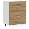 vidaXL Base da Cucina &ldquo;Lyon&rdquo; Rovere Artigianale Legno Multistrato