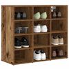 vidaXL Mobile per scarpe Legno vecchio 77,5 x 30 x 67 cm