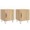 vidaXL Comodini 2 pz Rovere Sonoma 40x40x50 cm in Legno Multistrato