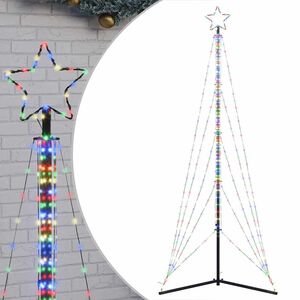 vidaXL Albero di Natale a LED 525 LED Colorato 302 cm