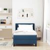 vidaXL Letto a molle con materasso Blu 190 x 90 cm Poliestere