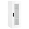 vidaXL Mobile a Parete Bianco Lucido 34,5x34x90 cm