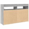 vidaXL Credenza Grigio Sonoma 116 x 30 x 75 cm Legno multistrato