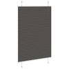 vidaXL Tenda Plissettata Nera 95x100 cm Larghezza Tessuto 94,4 cm
