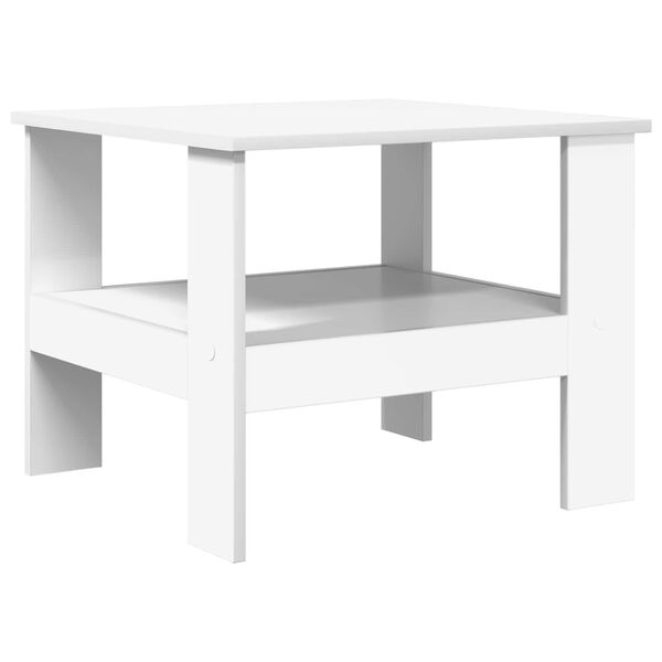 vidaXL Tavolino da salotto Bianco 57 x 55 x 45 cm Legno multistrato