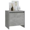 vidaXL Comodini 2 pz Grigio Cemento 45x34x44,5 cm in Truciolato