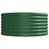 vidaXL Letto Giardino Acciaio Zincato 224x80x36 cm Verde