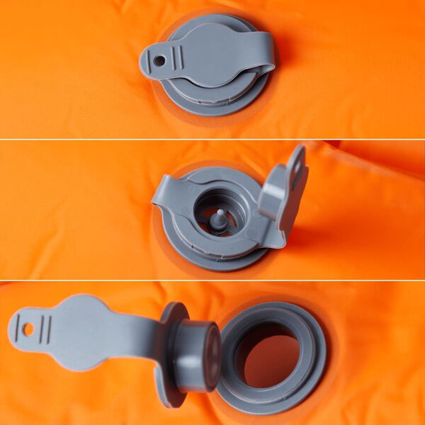 vidaXL Materasso Campeggio Autogonfiabile Cuscini 1 Persona Arancio