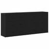 vidaXL Credenza Rovere Nero 160 x 33 x 70 cm Legno ingegnerizzato