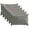 vidaXL Federa 2 pz HOUTEN Grigio Chiaro 50 x 70 cm Tessuto Chenille