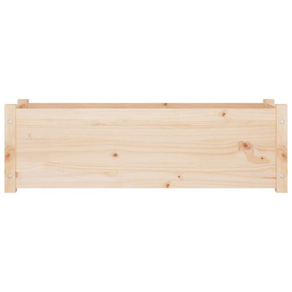 vidaXL Fioriera da Giardino 100x31x31 cm in Legno Massello di Pino