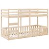 vidaXL Letto a Castello 80x200 cm in Legno Massello di Pino