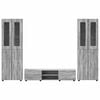 vidaXL Set mobile TV con porta FLORIN Grigio Sonoma Legno multistrato