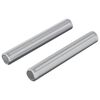 vidaXL Asta Filettata 2 pz Argento 8 x 55 mm Acciaio