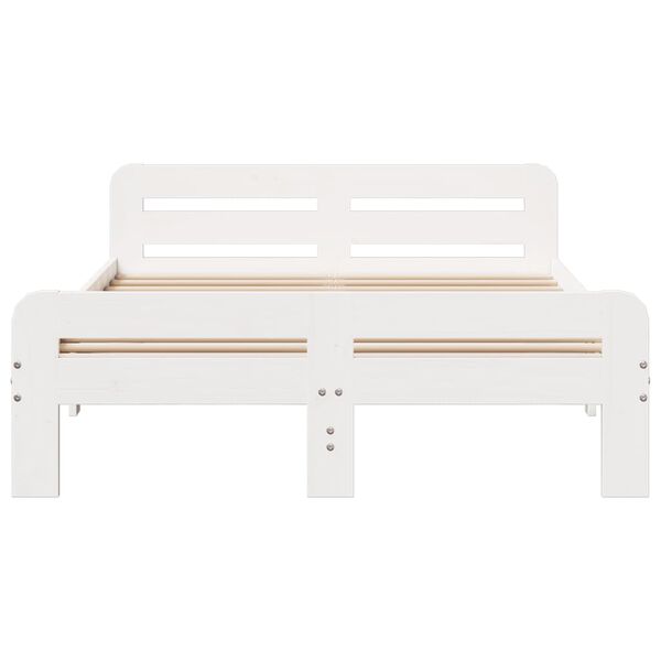 vidaXL Letto senza Materasso Bianco 180x200 cm Legno Massello di Pino